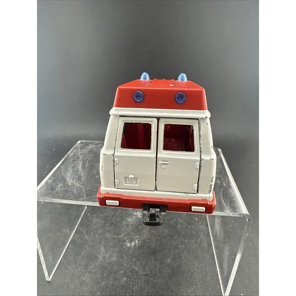 Vintage Majorette Ambulance 1:36 Diecast Made in France Red White